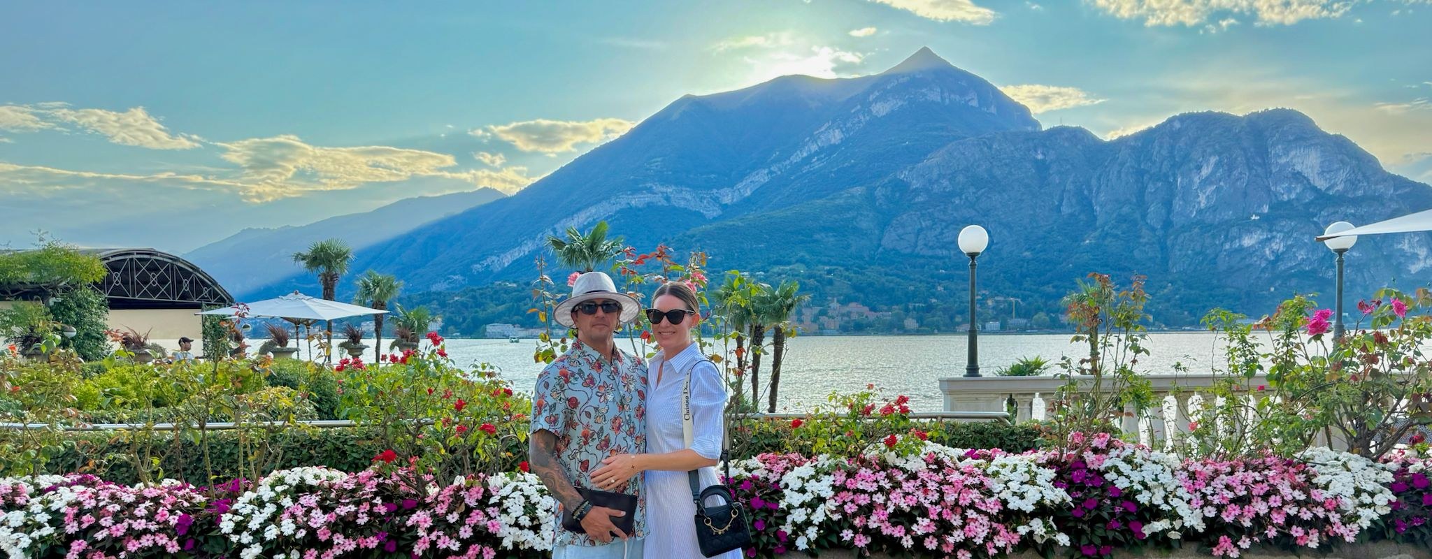 William and Rochelle Ghilotti at Lake Como, Italy